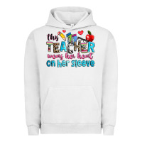 Pigment Lunar Rock this teacher wears her her on her sleeve Urban Hoodie - NancyCooperArtShop