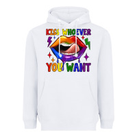 White kiss whoever you want Heavyweight Hoodie - JahusDesignShop