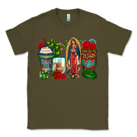 Army Green lady of guadalupe coffee cups Classic Tee - Zillion Design Studio