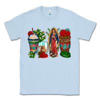 Dusty Blue lady of guadalupe coffee cups Classic Tee - Zillion Design Studio