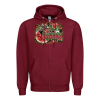 Burgundy hot aunt summer Zipper Hoodie - SublimationCraftShop