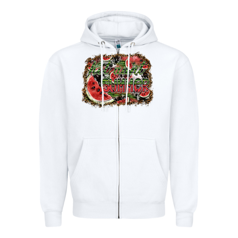 Hot Aunt Summer Zipper Hoodie by SublimationCraftShop | Teevron