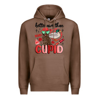 Chestnut better aim than cupid with dog and duck Premium Hoodie - MaliasSmallBusiness