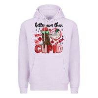 Lilac better aim than cupid with dog and duck Premium Hoodie - MaliasSmallBusiness
