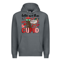 Rock better aim than cupid with dog and duck Premium Hoodie - MaliasSmallBusiness