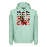 Seafoam better aim than cupid with dog and duck Premium Hoodie - MaliasSmallBusiness