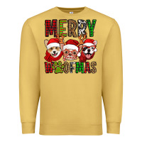Antique Gold merry woofmas dogs Premium Sweatshirt - Jasminsmagicworld