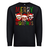 Black merry woofmas dogs Premium Sweatshirt - Jasminsmagicworld