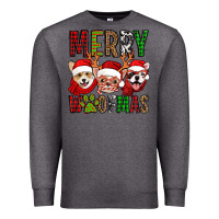 Charcoal Heather merry woofmas dogs Premium Sweatshirt - Jasminsmagicworld
