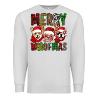 Dove Grey merry woofmas dogs Premium Sweatshirt - Jasminsmagicworld