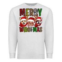 Oatmeal Heather merry woofmas dogs Premium Sweatshirt - Jasminsmagicworld