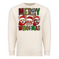 Sandshell merry woofmas dogs Premium Sweatshirt - Jasminsmagicworld