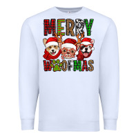White merry woofmas dogs Premium Sweatshirt - Jasminsmagicworld