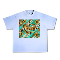 Grape Ice leopard sunflower hearts Urban Heavy Tee - RanaPortraitStore