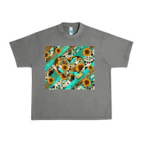 Tornado leopard sunflower hearts Urban Heavy Tee - RanaPortraitStore