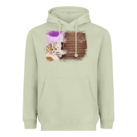 Matcha Wood Cowhide Pattern Heavyweight Hoodie - Bettercallsaul