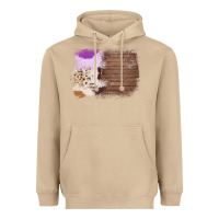 Mushroom Wood Cowhide Pattern Heavyweight Hoodie - Bettercallsaul