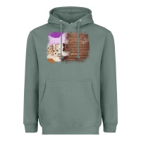 Sage Wood Cowhide Pattern Heavyweight Hoodie - Bettercallsaul