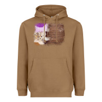 Toasted Coconut Wood Cowhide Pattern Heavyweight Hoodie - Bettercallsaul