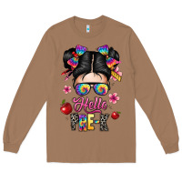 Toasted Coconut hello pre k Long Sleeve Tee - texasbilliewilder