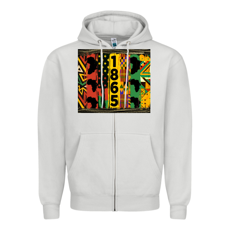 Juneteenth 1865 Tumbler Zipper Hoodie by HRA Design Shop | Teevron