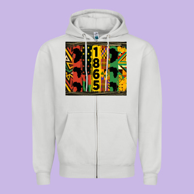 Juneteenth 1865 Tumbler Zipper Hoodie Designed By Hra Design Shop