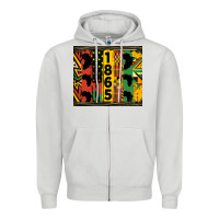 Dove Grey juneteenth 1865 tumbler Zipper Hoodie - HRA Design Shop