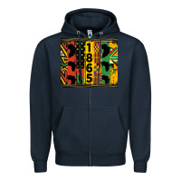 Navy juneteenth 1865 tumbler Zipper Hoodie - HRA Design Shop