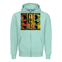 Seafoam juneteenth 1865 tumbler Zipper Hoodie - HRA Design Shop