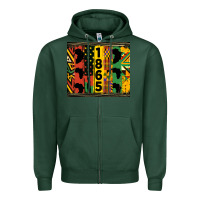 Sports Green juneteenth 1865 tumbler Zipper Hoodie - HRA Design Shop
