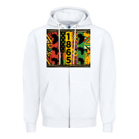 White juneteenth 1865 tumbler Zipper Hoodie - HRA Design Shop