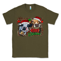 Army Green merry christmas heifers Classic Tee - RanaPortraitStore