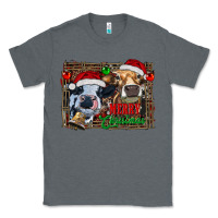 Charcoal Heather merry christmas heifers Classic Tee - RanaPortraitStore