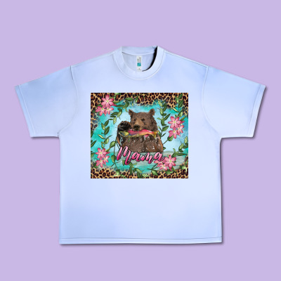 Urban Heavy Tee mama bear haunting fish floral