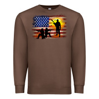 Chestnut american flag soldier sunset Premium Sweatshirt - JahusDesignShop
