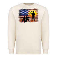 Sandshell american flag soldier sunset Premium Sweatshirt - JahusDesignShop