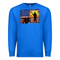 True Royal american flag soldier sunset Premium Sweatshirt - JahusDesignShop