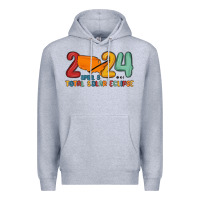 Heather Grey total solar eclipse Premium Hoodie - MaliasSmallBusiness