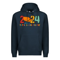 Navy total solar eclipse Premium Hoodie - MaliasSmallBusiness