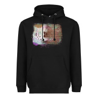 Black Cowhide Wood Glitter Pattern Heavyweight Hoodie - Bettercallsaul