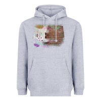 Heather Grey Cowhide Wood Glitter Pattern Heavyweight Hoodie - Bettercallsaul