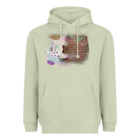 Matcha Cowhide Wood Glitter Pattern Heavyweight Hoodie - Bettercallsaul