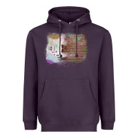 Plum Cowhide Wood Glitter Pattern Heavyweight Hoodie - Bettercallsaul