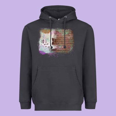 Cowhide Wood Glitter Pattern Heavyweight Hoodie Designed By Bettercallsaul