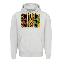 Dove Grey juneteenth brush stroke 2 Zipper Hoodie - HRA Design Shop