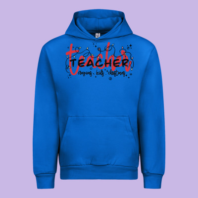 Christmas Teacher Urban Hoodie Designed By Maliassmallbusiness