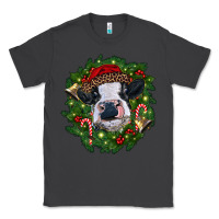 Smoke heifer cow with Christmas wreath Classic Tee - RanaPortraitStore