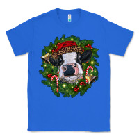 True Royal heifer cow with Christmas wreath Classic Tee - RanaPortraitStore