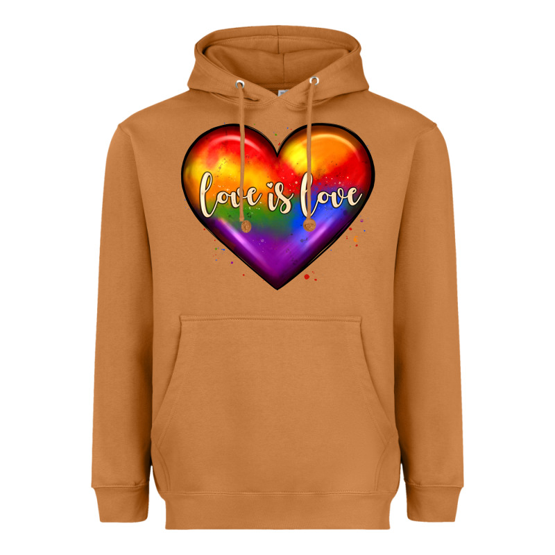 Love Is Love Heart Heavyweight Hoodie by JahusDesignShop | Teevron