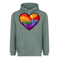 Sage love is love heart Heavyweight Hoodie - JahusDesignShop
